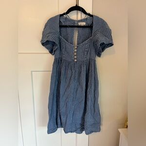 Urban Outfitters Blue Striped Dress